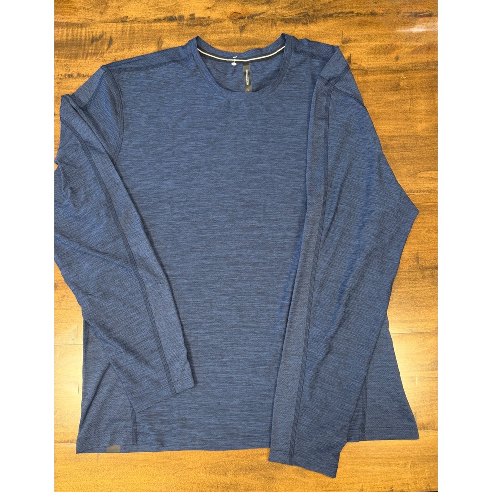 Ten Thousand Versatile Shirt Mens Large Blue Heathered Long Sleeve Training Top